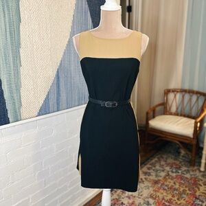 Byer Too Black and Tan Colorblocked Body-con Dress